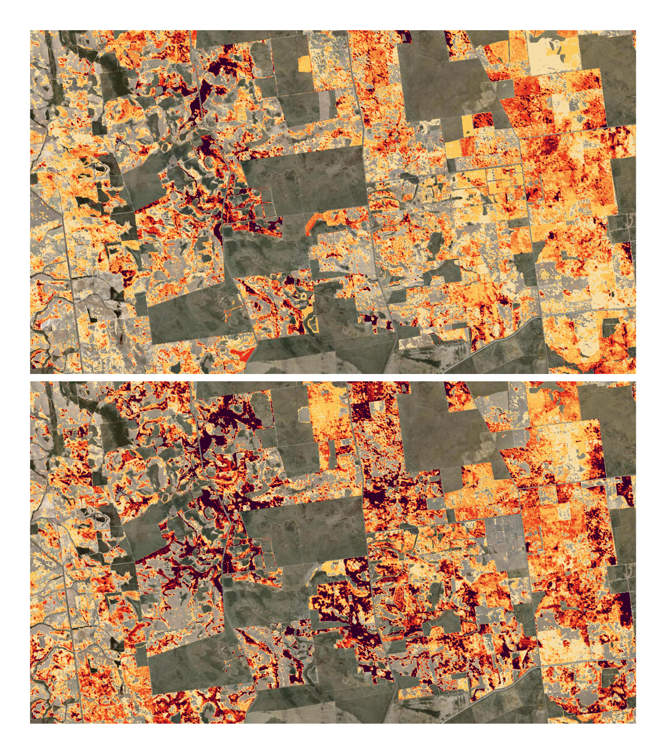 aerial map of soils