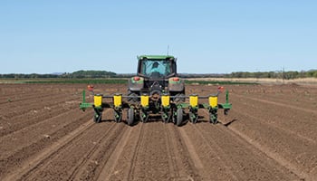 Tractor seeding in Kununurra