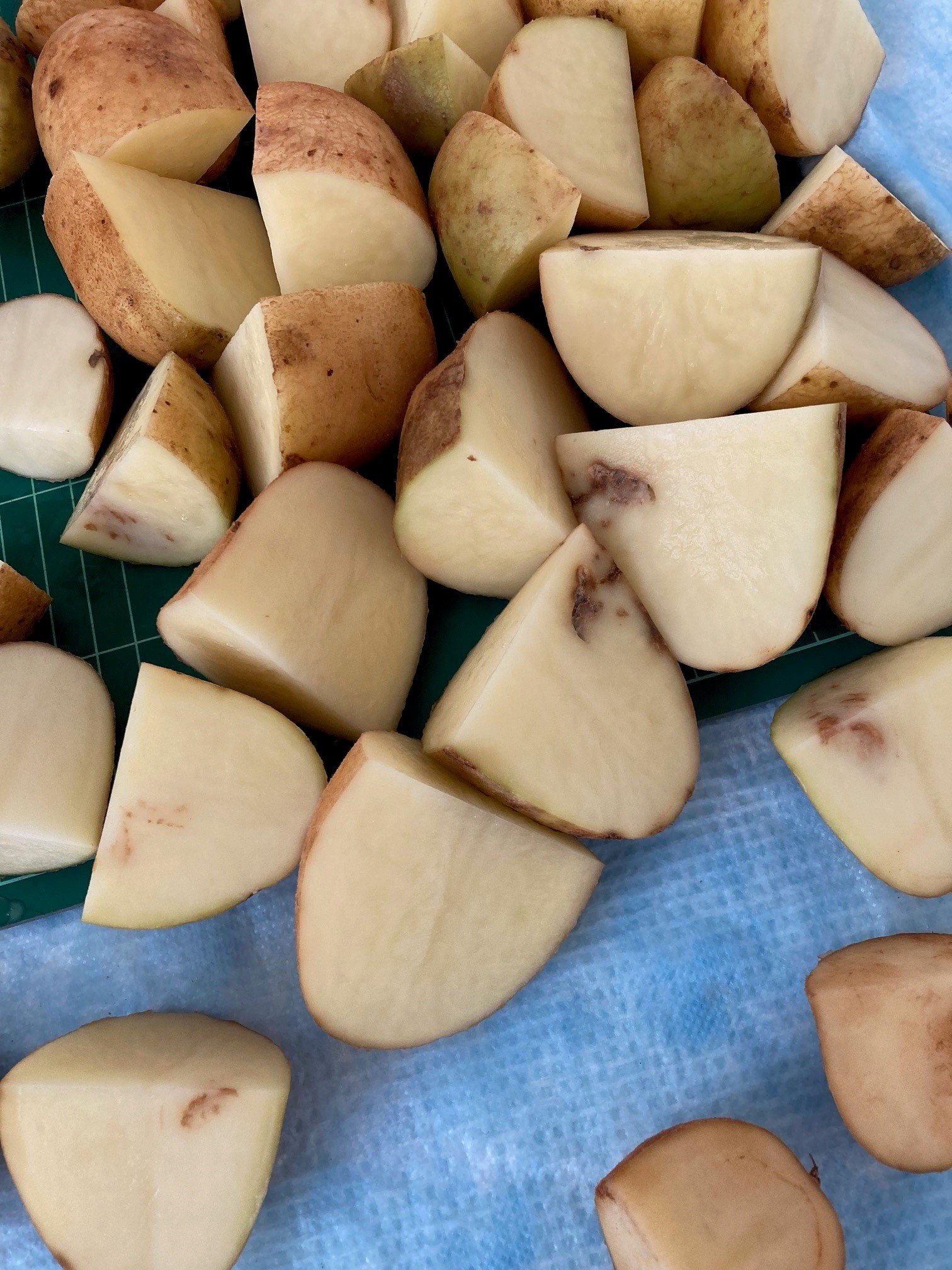 cut potatoes with PMTV