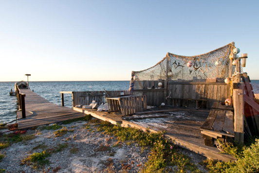 Wooden structure on Rat Island, Houtman Abrolhos Islands