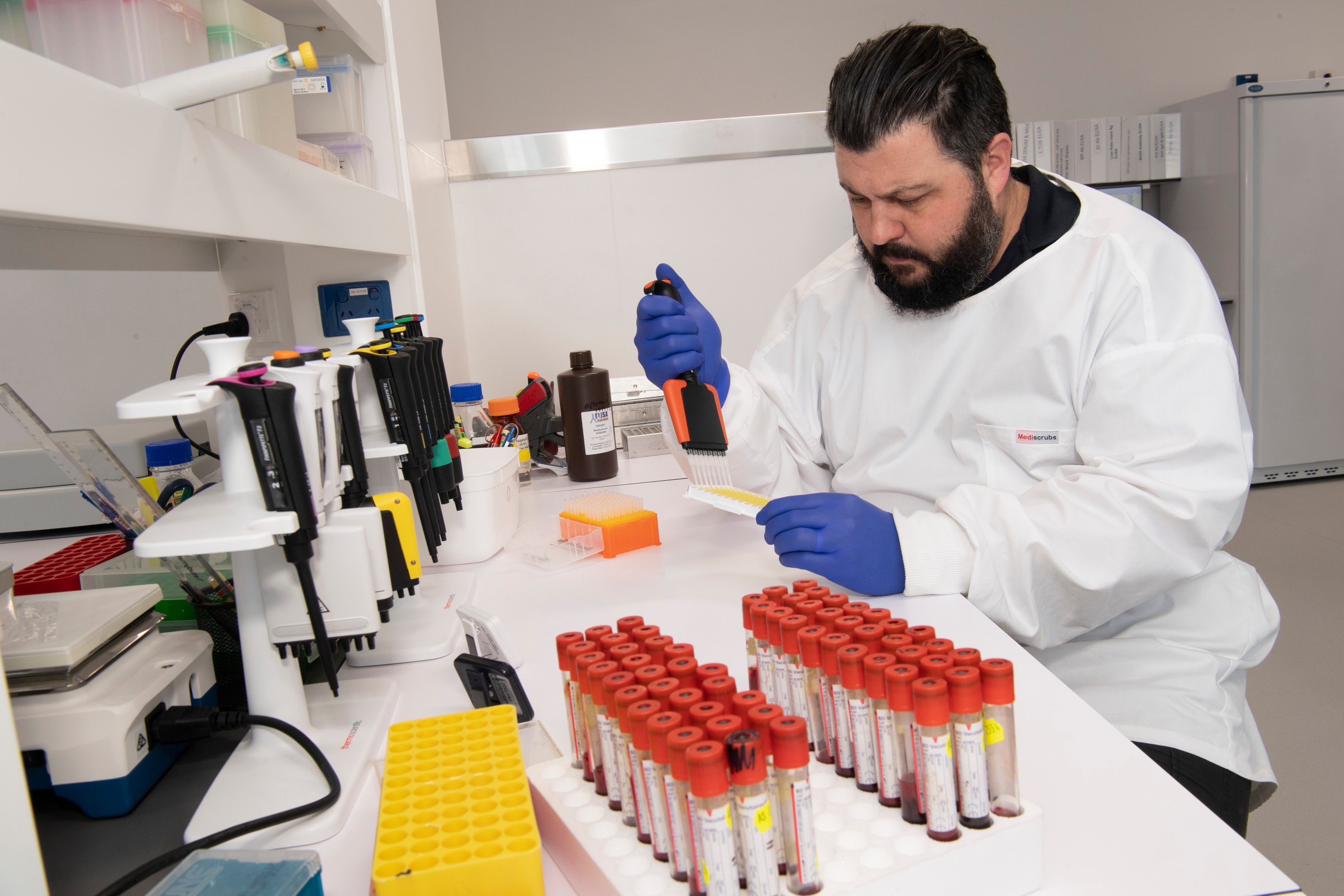 Man working in a laboratory