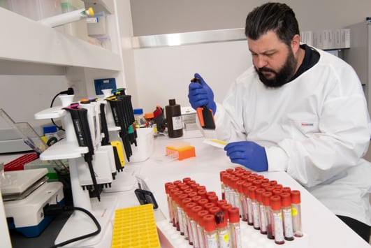 Laboratory technition at work